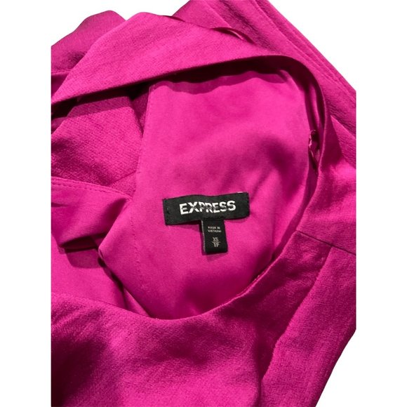 EXPRESS SLEEVELESS  SATIN JUMPSUIT - Picture 6 of 6